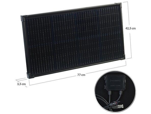 module solaire mobile 60 W avec cellules solaires monocristallines 
