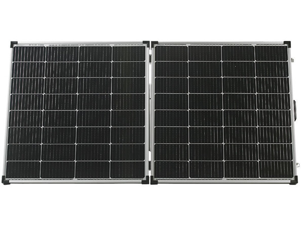 Panneau solaire 240 W avec cadre argenté et 2 cellules solaires monocristallines pliables
