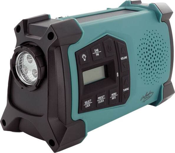 Radio de poche solaire DAB+ / FM SOL-1545 avec dynamo et lampe LED
