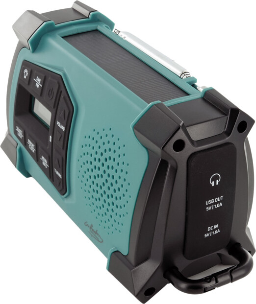 Radio de poche solaire DAB+ / FM SOL-1545 avec dynamo et lampe LED