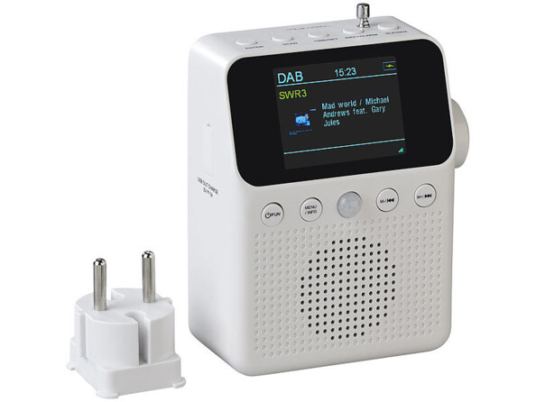 Radio secteur DAB+ FM MPS-820.bm avec détecteur de mouvement