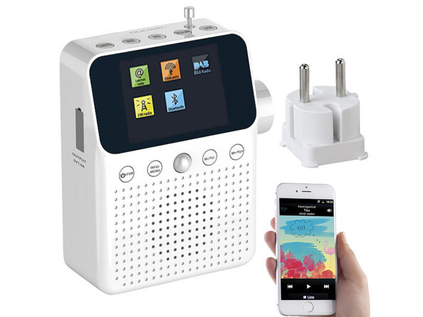 Radio secteur DAB+ FM MPS-820.bm avec détecteur de mouvement