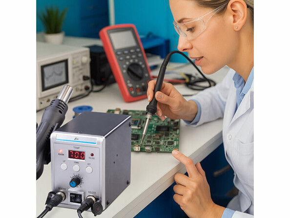 Station de soudure et pistolet à air chaud 500 °C