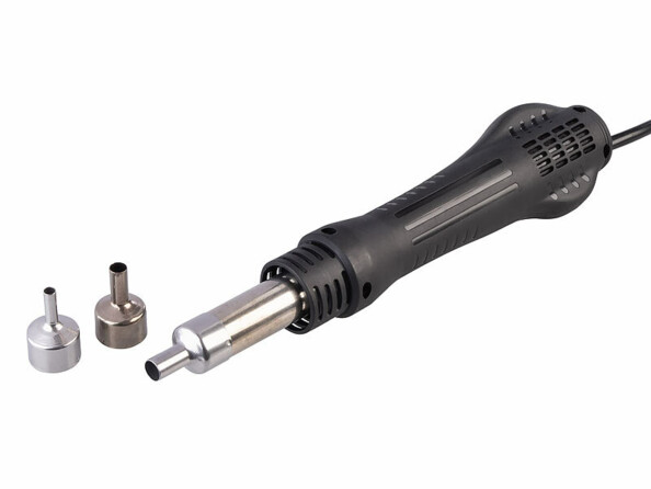 pistolet à air chaud avec 3 embouts