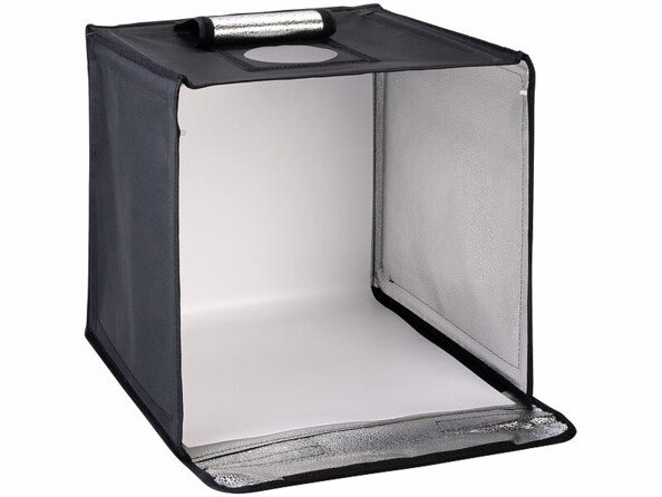 Studio photo pliable avec éclairage LED CCT - 62 x 62 x 62 cm