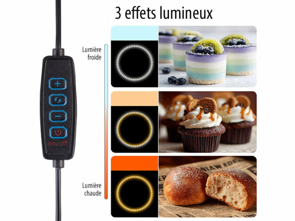 Studio photo pliable avec éclairage LED CCT - 62 x 62 x 62 cm