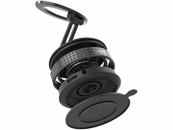 Support smartphone à ventouse magnétique en métal compatible MagSafe vue éclatée