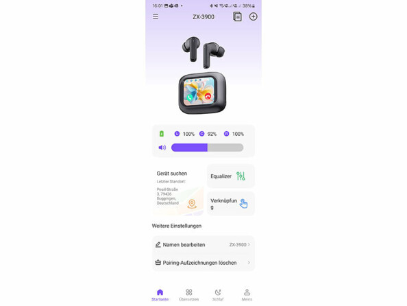 capture d'écran écouteurs traducteur