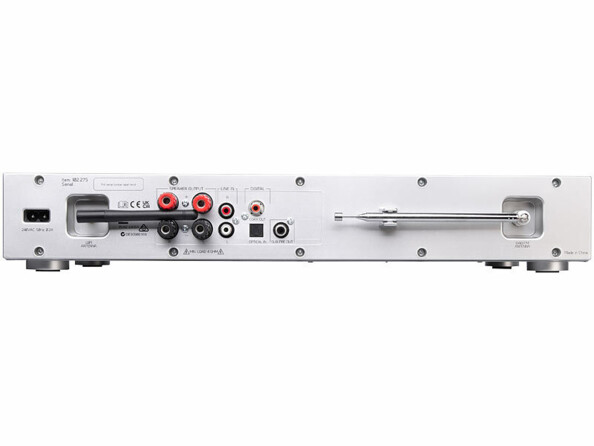 Tuner connecté IRS-825 avec radio Internet / FM / DAB+ / CD / bluetooth 5.2 vue arrière avec connectique