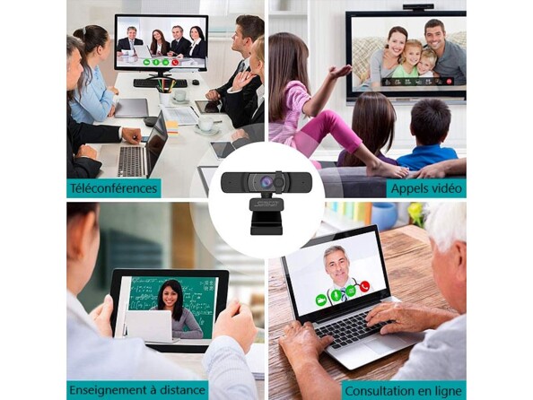 mise en situation différentes utilisations de webcam