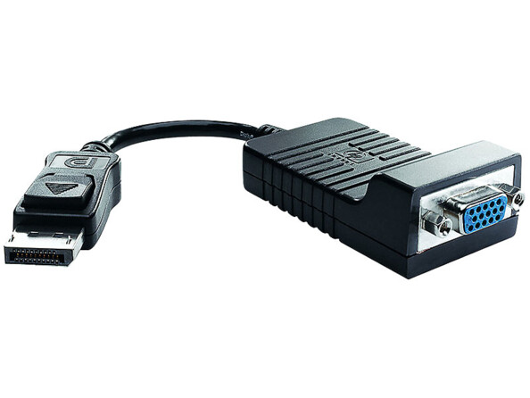 Adaptateur DisplayPort vers VGA de la marque HP.