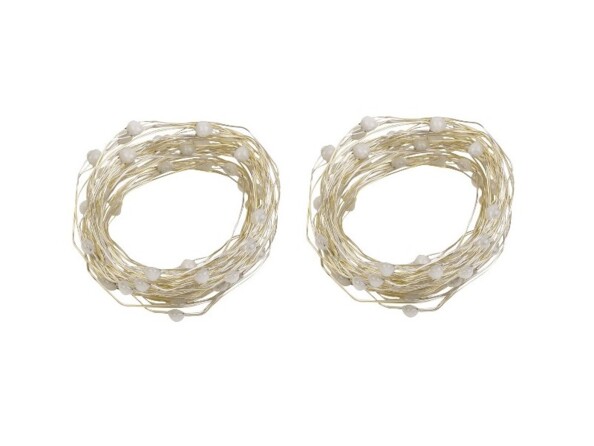 Deux guirlandes à LED RVB de 5 mètres connectées, compatibles avec commandes vocales.