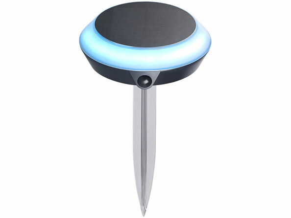 2 lampes à LED RVB CCT solaires d'extérieur connectées avec passerelle wifi Mesh