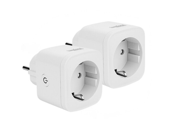 Deux prises connectées SF-510 certifiées Apple HomeKit.