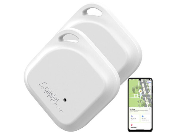 Pack de 2 porte-clés siffleurs avec 2 piles bouton CR2032 et mode d'emploi en français