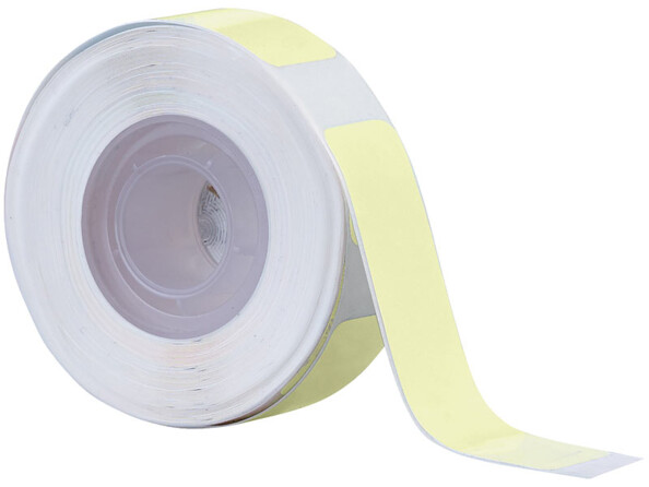 rouleau d'étiquettes autocollantes thermique 8 mètres jaune