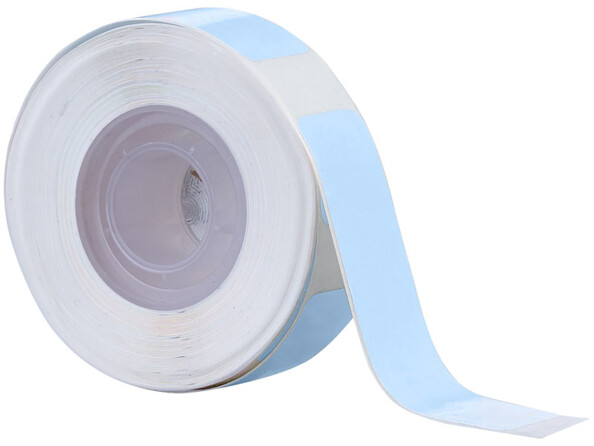 rouleau d'étiquettes autocollantes thermique 8 mètres bleu