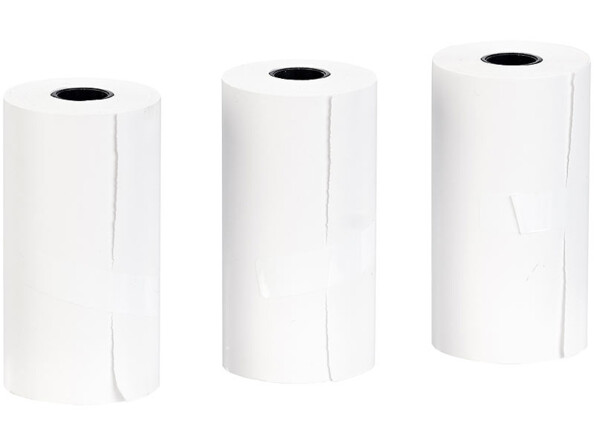Pack de 3 rouleaux de papier blanc pour imprimante thermique TD-150.app (ZX5048) Callstel.