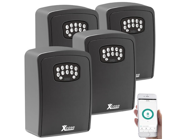 4 coffrets à clés connectés étanches