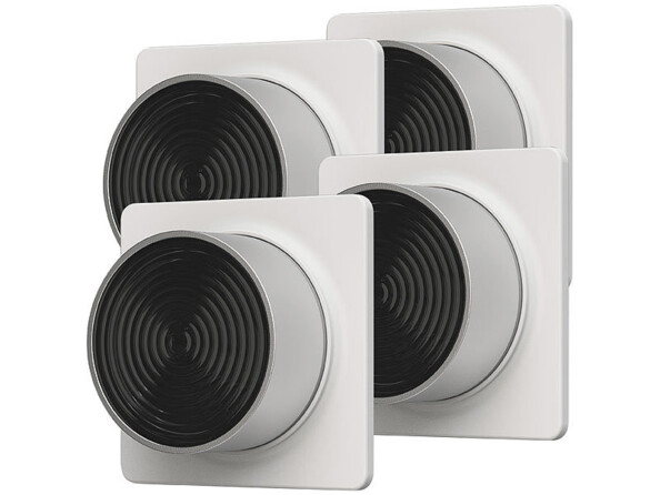 Pack de 4 interrupteurs avec plaque de montage mural et mode d'emploi en français