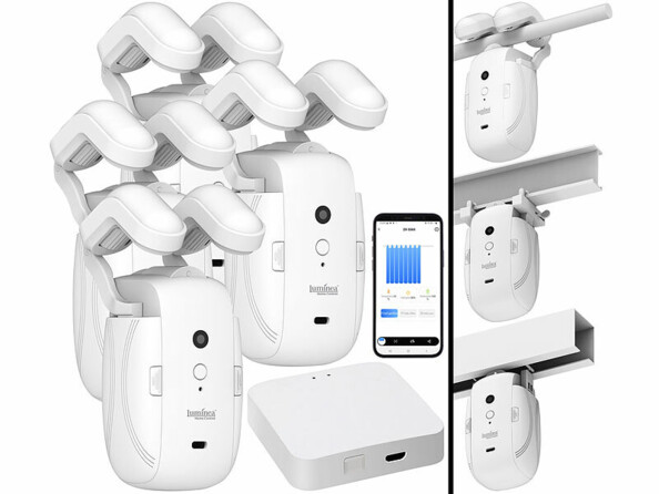 4 ouvre-rideaux automatiques connectés avec passerelle wifi
