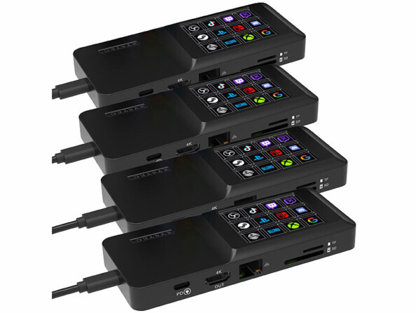 4 stations d'accueil USB-C HDMI 4K / USB / LAN de la marque Xystec