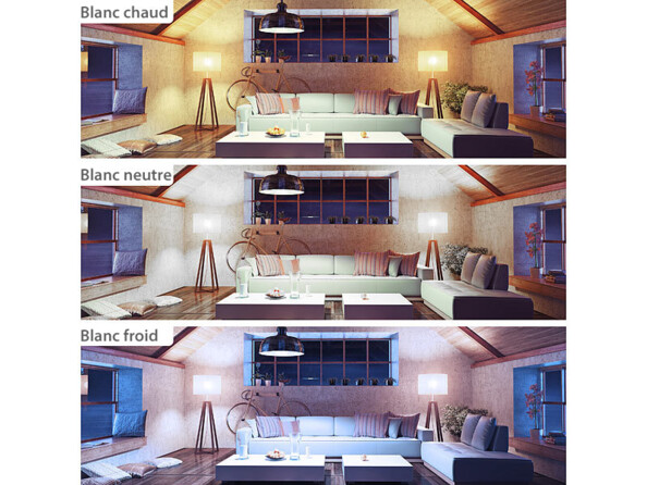 mise en situation ampoule connectée à filament LED E27 CCT compatible ZigBee