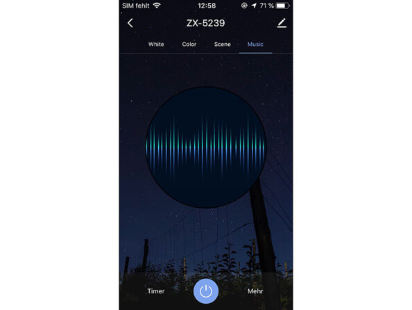 Ampoule LED E27 RVB-CCT 9 W / 806 lm LAV-302.zigbee compatible ZigBee capture d'écraan smartphone