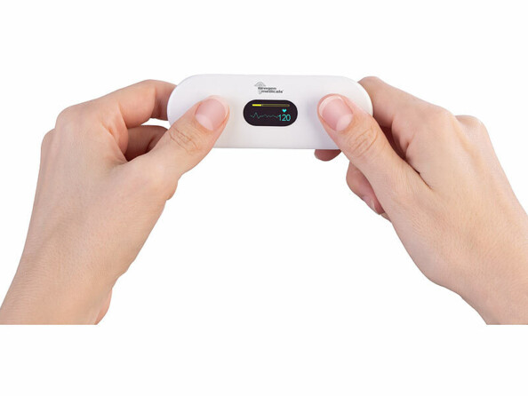 Appareil de mesure ECG mobile connecté avec écran OLED