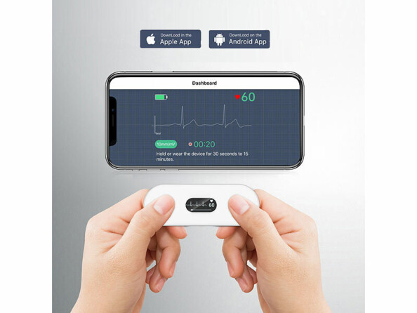 Appareil de mesure ECG mobile connecté avec écran OLED