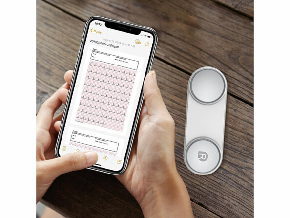 Appareil de mesure ECG mobile connecté avec écran OLED