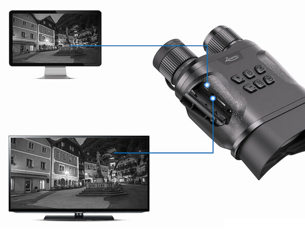 Appareil de vision nocturne avec caméra full HD modèle DN-850. VMise en situation.