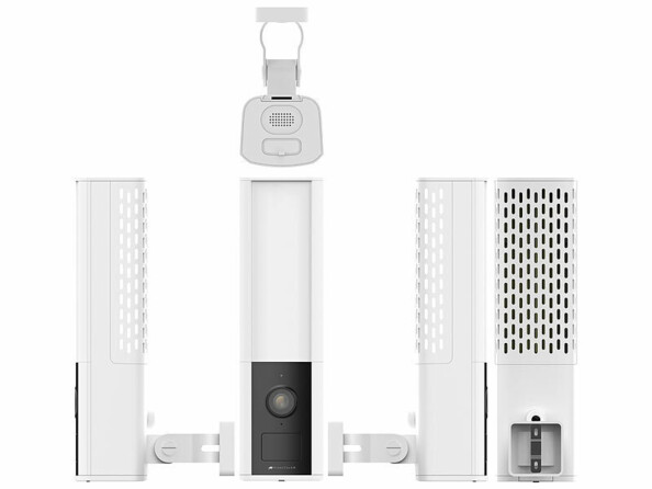 Applique murale LED d'extérieur avec caméra IP connectée 2K