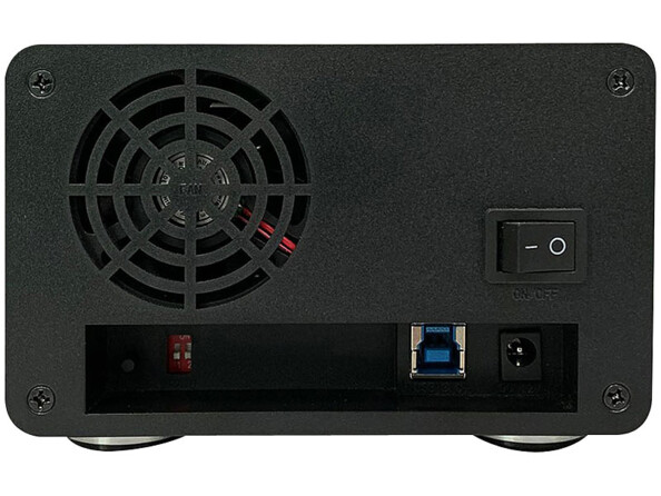 Boîtier USB 3.0 pour 2 disques durs SATA 2,5" et 3,5" Xystec. Ventilateur silencieux pour un refroidissement des disques durs