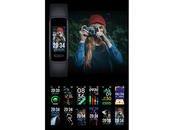 Bracelet fitness connecté FBT-47 avec écran tactile