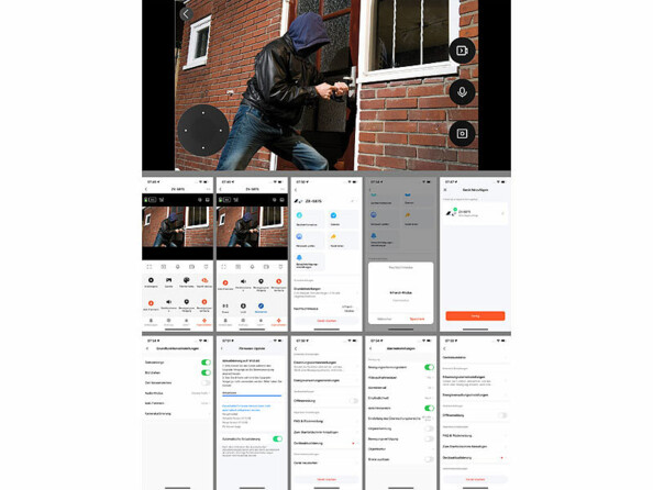captures d'écran de la caméra solaire 4G IPC-915.lte