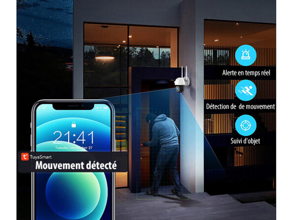 Caméra de surveillance dôme IPC-420 7Links vues de l'application