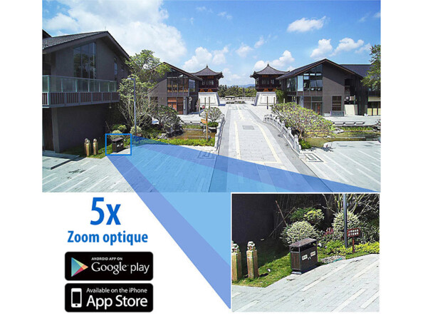 Caméra de surveillance dôme IPC-420 7Links avec application IOS et Android