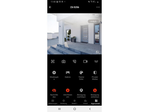 Caméra de surveillance IP dôme PTZ connectée 2K+ IPC-420