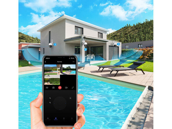 Caméra de surveillance dôme IPC-420 7Links. Exemples de vues de l'application