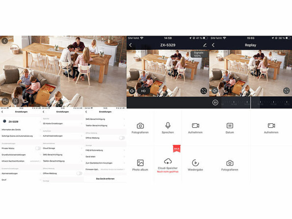 3 caméras IP connectées 2K IPC-300 V2