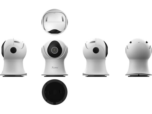 Caméra IP connectée 2K IPC-390 V2 vue sous tous les angles