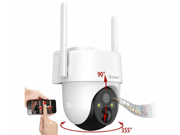 Caméra de surveillance extérieure équipée d'une vision nocturne infrarouge pour une surveillance 24h/24.