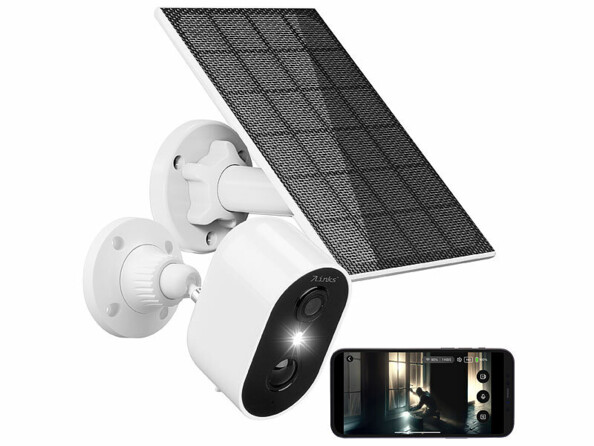 Caméra IP connectée d'extérieur 2K avec batterie IPC-775 avec panneau solaire 3W