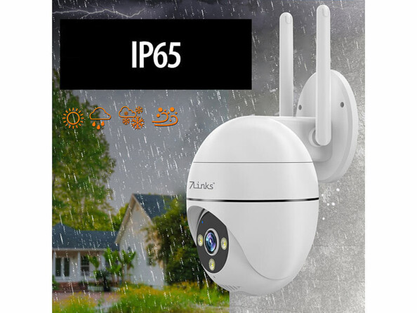 Caméra IP connectée d'extérieur 2K IPC-740 avec Pan-Tilt et suivi de personnes