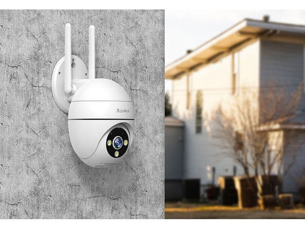 Caméra IP connectée d'extérieur 2K IPC-740 avec Pan-Tilt et suivi de personnes