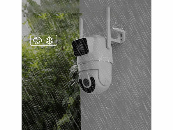 Caméra surveillance Pan-Tilt double objectif 2K connectée IPC-545.duo