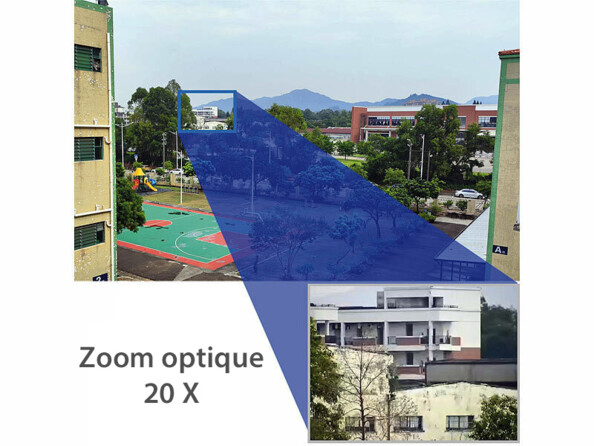 Caméra IP PTZ 2K+ connectée IPC-398.app avec vision nocturne laser