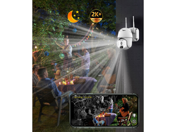 Mise en situation de la caméra IPC-750.slr via l'application utilisée sur un smartphone