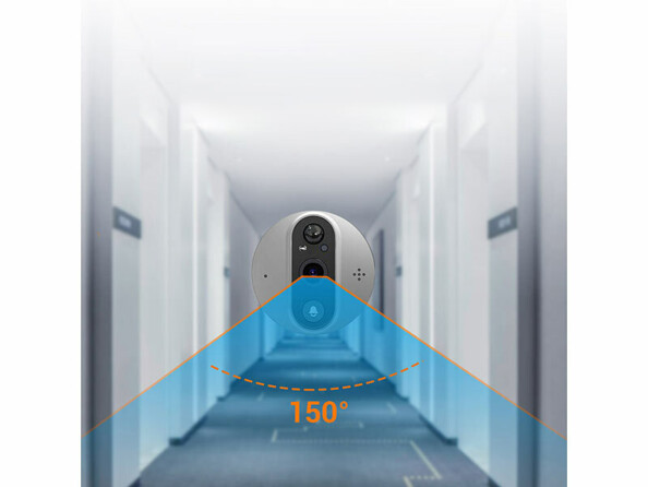 Caméra judas numérique connectée avec écran couleur et vision nocturne